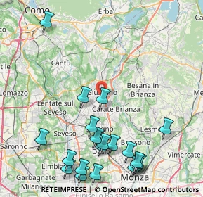 Mappa 20833 Giussano MB, Italia (10.5375)
