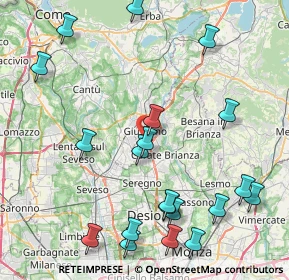 Mappa 20833 Giussano MB, Italia (10.0745)