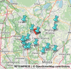 Mappa 20833 Giussano MB, Italia (6.52)