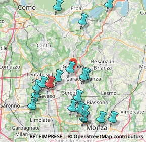 Mappa 20833 Giussano MB, Italia (9.2695)