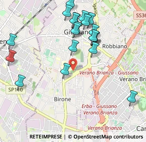 Mappa 20833 Giussano MB, Italia (1.093)