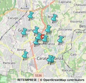 Mappa Via Cesare Battisti, 20843 Verano Brianza MB, Italia (1.45333)