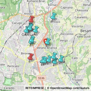 Mappa Via Cesare Battisti, 20843 Verano Brianza MB, Italia (1.83353)