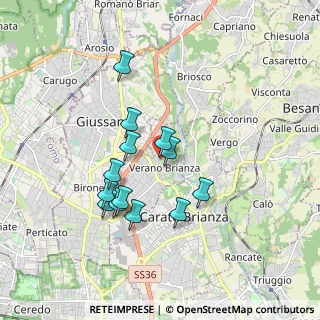 Mappa Via Cesare Battisti, 20843 Verano Brianza MB, Italia (1.54231)