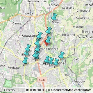 Mappa Via Cesare Battisti, 20843 Verano Brianza MB, Italia (1.61467)