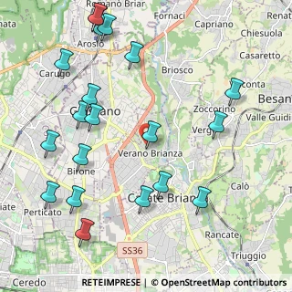 Mappa Via Cesare Battisti, 20843 Verano Brianza MB, Italia (2.563)