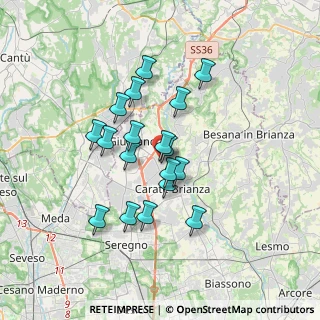 Mappa Via Cesare Battisti, 20843 Verano Brianza MB, Italia (2.85444)