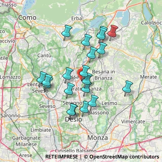 Mappa Via Cesare Battisti, 20843 Verano Brianza MB, Italia (6.676)