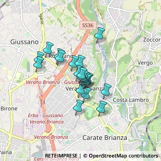 Mappa Via Cesare Battisti, 20843 Verano Brianza MB, Italia (0.588)
