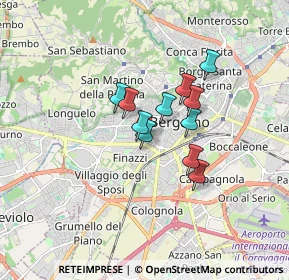 Mappa Via Giovanni Segantini, 24128 Bergamo BG, Italia (1.12091)