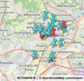 Mappa Piazzale S. Paolo, 24128 Bergamo BG, Italia (1.32684)