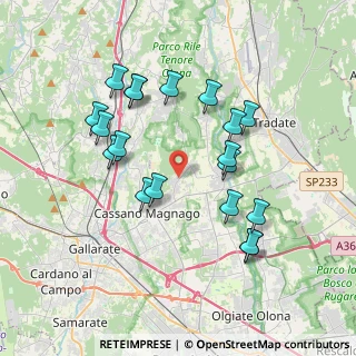Mappa Via G. Garibaldi, 21050 Cairate VA, Italia (3.61053)