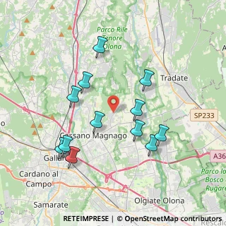 Mappa Via G. Garibaldi, 21050 Cairate VA, Italia (3.67667)