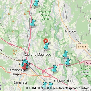 Mappa Via G. Garibaldi, 21050 Cairate VA, Italia (5.855)