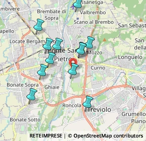 Mappa Via Puglia, 24035 Curno BG, Italia (1.68667)