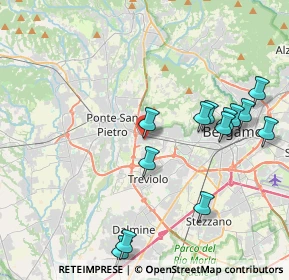 Mappa Via Terzi di Sant'Agata, 24035 Curno BG, Italia (4.39538)