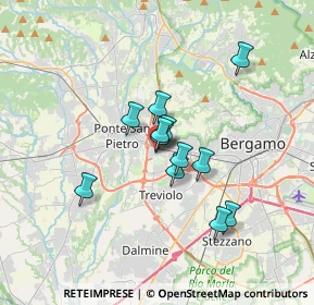 Mappa Via Terzi di Sant'Agata, 24035 Curno BG, Italia (2.45917)