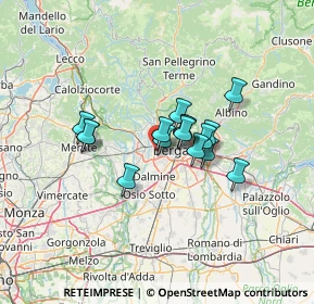 Mappa Via Terzi di Sant'Agata, 24035 Curno BG, Italia (8.91813)