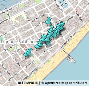 Mappa Via Carnia, 33054 Lignano Sabbiadoro UD, Italia (0.1305)