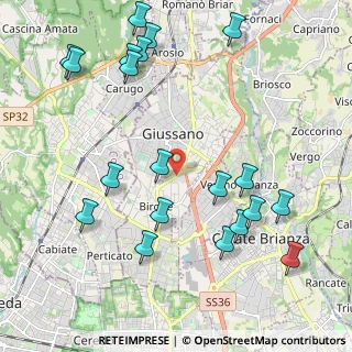 Mappa Centro Comm. Carrefour, 20833 Giussano MB, Italia (2.474)