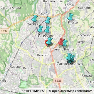 Mappa Centro Comm. Carrefour, 20833 Giussano MB, Italia (1.82)
