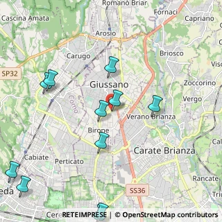Mappa Centro commerciale Gran Giussano a, 20833 Giussano MB, Italia (2.64182)
