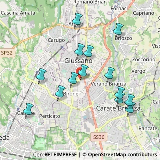 Mappa Centro commerciale Gran Giussano a, 20833 Giussano MB, Italia (2.02714)