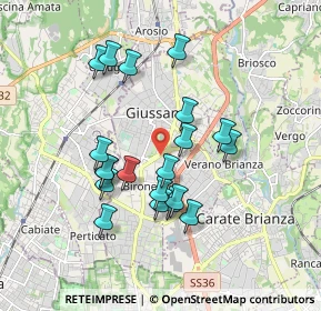 Mappa Centro Comm. Carrefour, 20833 Giussano MB, Italia (1.6085)