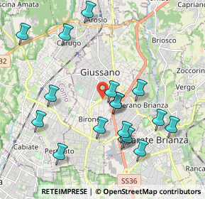 Mappa Centro Comm. Carrefour, 20833 Giussano MB, Italia (2.07941)