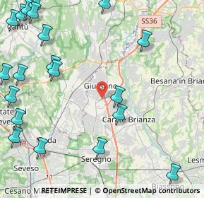 Mappa Centro commerciale Gran Giussano a, 20833 Giussano MB, Italia (6.293)