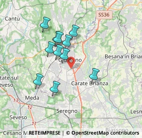 Mappa Centro Comm. Carrefour, 20833 Giussano MB, Italia (2.97364)