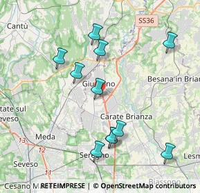 Mappa Centro Comm. Carrefour, 20833 Giussano MB, Italia (3.99273)