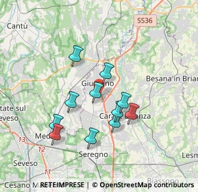 Mappa Centro Comm. Carrefour, 20833 Giussano MB, Italia (2.98)