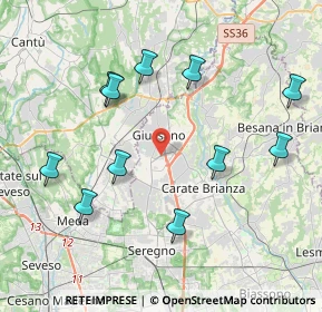 Mappa Centro commerciale Gran Giussano a, 20833 Giussano MB, Italia (4.21909)