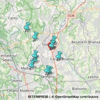 Mappa Centro commerciale Gran Giussano a, 20833 Giussano MB, Italia (2.93091)