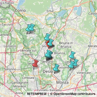Mappa Centro Comm. Carrefour, 20833 Giussano MB, Italia (6.2175)