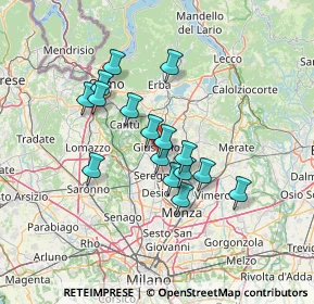 Mappa Centro Comm. Carrefour, 20833 Giussano MB, Italia (10.935)