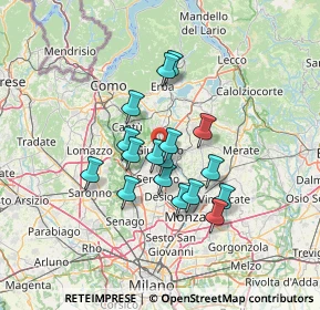 Mappa Centro Comm. Carrefour, 20833 Giussano MB, Italia (10.29471)