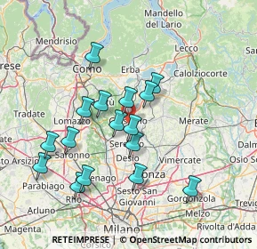 Mappa Centro commerciale Gran Giussano a, 20833 Giussano MB, Italia (13.43813)