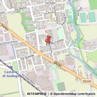 Mappa Via Castello, 9, 31030 Castello di Godego, Treviso (Veneto)