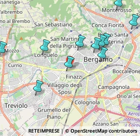 Mappa Via Wolfang Goethe, 24128 Bergamo BG, Italia (2.23182)