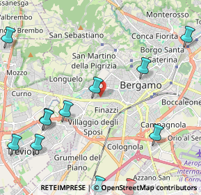 Mappa Via Wolfang Goethe, 24128 Bergamo BG, Italia (2.90917)