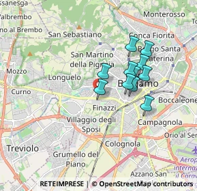 Mappa Via Wolfang Goethe, 24128 Bergamo BG, Italia (1.35)