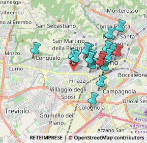 Mappa Via Wolfang Goethe, 24128 Bergamo BG, Italia (1.4415)