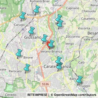 Mappa Via San Carlo, 20843 Verano Brianza MB (2.265)