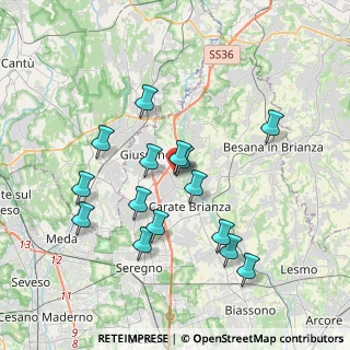 Mappa Via San Carlo, 20843 Verano Brianza MB (3.52467)