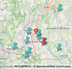 Mappa Via San Carlo, 20843 Verano Brianza MB (3.79727)