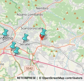 Mappa Via Spallanzani, 24061 Albano Sant'Alessandro BG, Italia (7.451)
