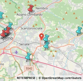 Mappa Via Spallanzani, 24061 Albano Sant'Alessandro BG, Italia (5.96923)