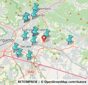 Mappa Via Spallanzani, 24061 Albano Sant'Alessandro BG, Italia (3.84692)